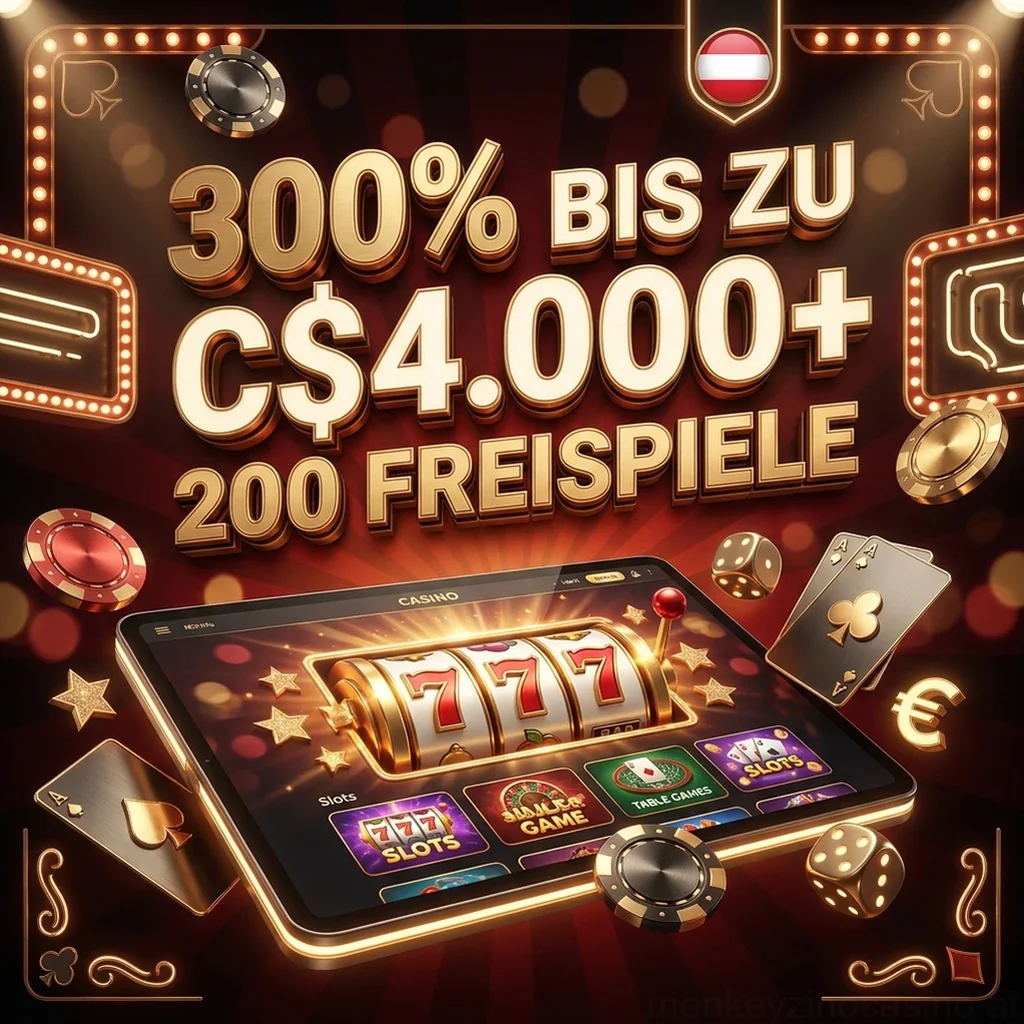 300% BIS ZU C$4.000+ 200 FREISPIELE